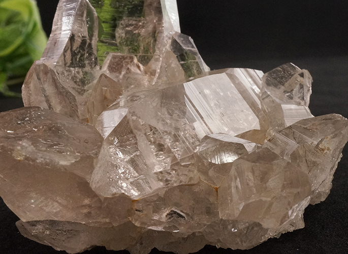 ガネッシュヒマール産水晶　（スモーキーカテドラル　クラスター　セルフ）　ティプリン産　92g