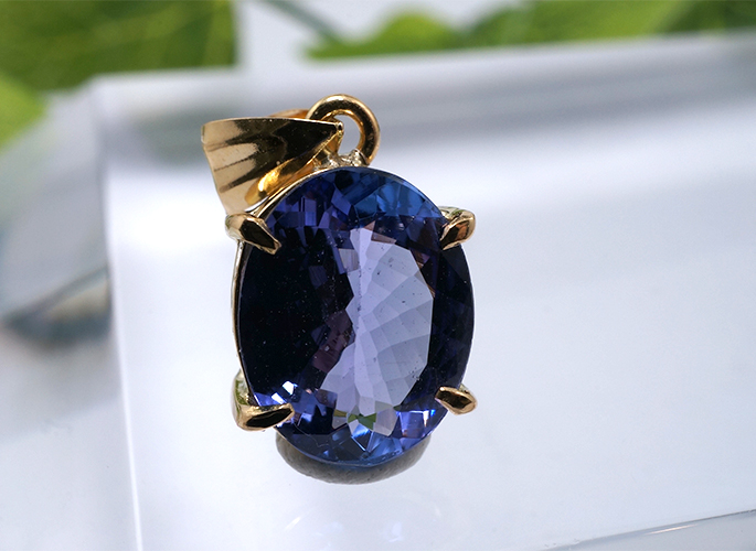 ネックレス⭐天然タンザナイト ダイヤ  ペンダントトップ k18 8.2ct