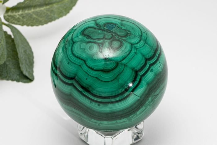 コンゴ産 マラカイト 丸玉 φ54mm