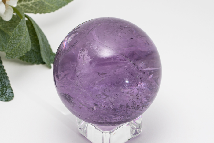 ブラジル・バイア産 アメジスト 丸玉 φ51mm