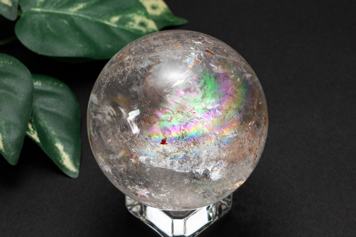 インド・マニカラン産 ピンククォーツ 丸玉 φ51mm