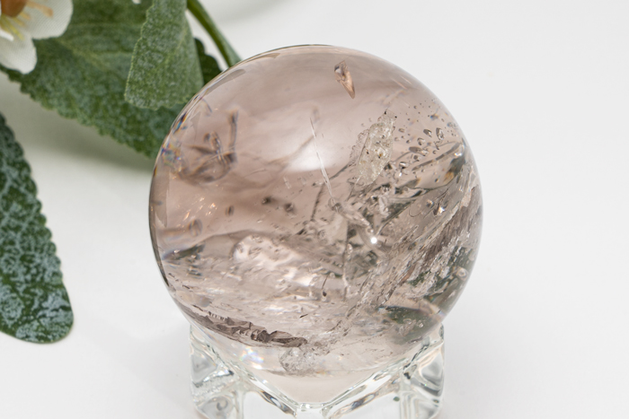 アメジストエレスチャル 丸玉 水入り φ40.6mm