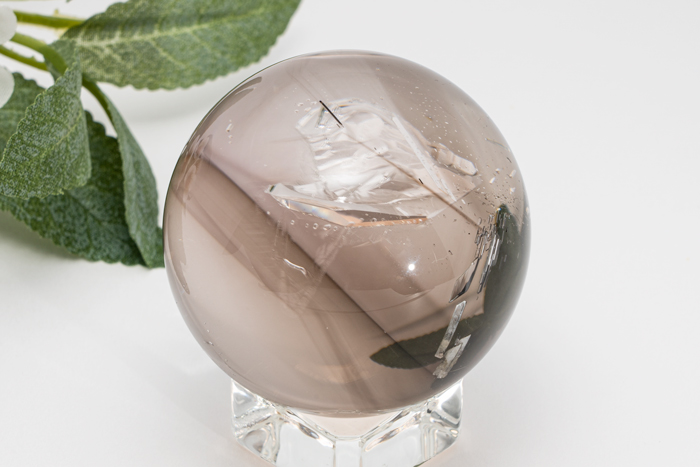 アメジストエレスチャル 丸玉 レインボー φ49mm