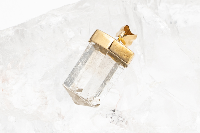 ミャンマー産 フェナカイト ペンダントトップ K18