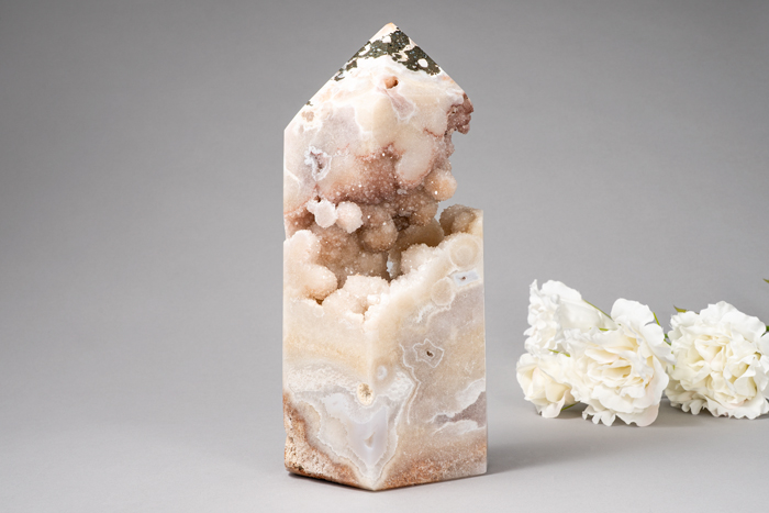 ブラジル産 ピンクアメジスト タワー